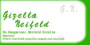 gizella neifeld business card